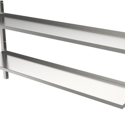 Etagère murale sur crémaillères 2 niveaux