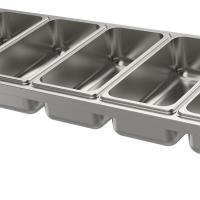 Etagère murale gastro avec bacs GN 1/3