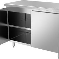 Meuble central portes battantes magnétiques ouvert sans joint