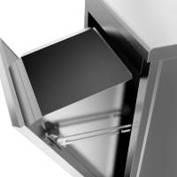 Meuble poubelle porte battante ouvert 2