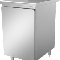 Meuble poubelle porte battante