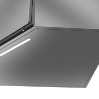 Armoire murale d'angle vue de dessous + LED