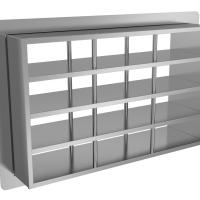 Guichet à alvéoles vue A