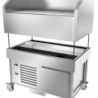 Table à flux laminaire 3 plaques avec réserve ouvert